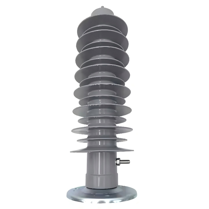 Mataas na boltahe 33kv 35kv panlabas na silicone surge arrester na may bracket